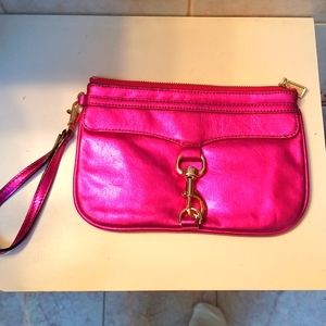 REBECCA MINKOFF leather pouchette
